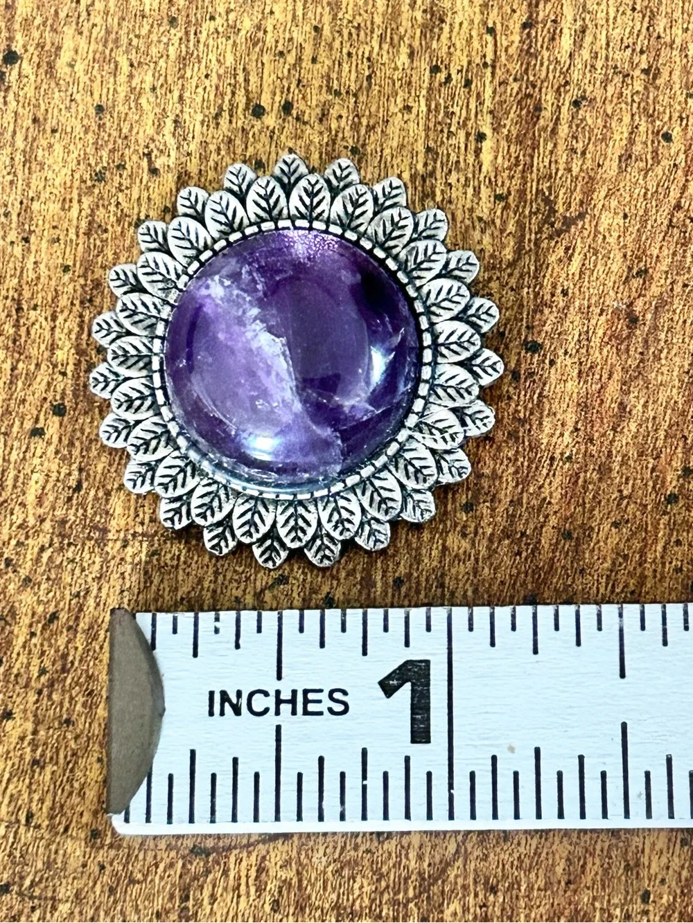 N/A round amethyst
